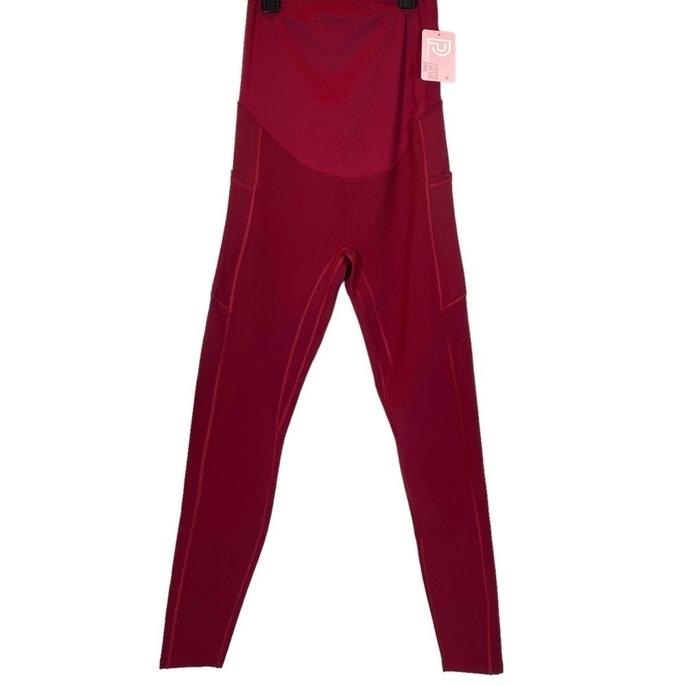 New with tags Poshdivah size medium maternity leggings burgundy wine